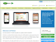 Tablet Screenshot of gpdirect.co.uk